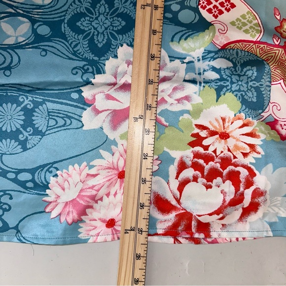 N by Natori Sakura Satin Pajama Set Sz 2X Mandarin Collar Excellent Condition - Picture 12 of 16